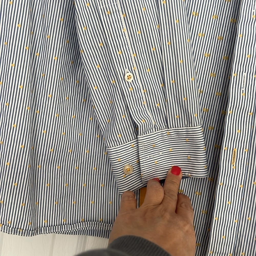 Joules Men's Blue Striped Shirt - Picture 3 of 4